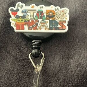 Star Wars Badge Reel with Colorful Logo